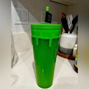 Starbucks Halloween Slime glow in the dark tumbler